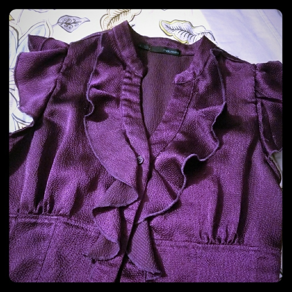 Purple dress top